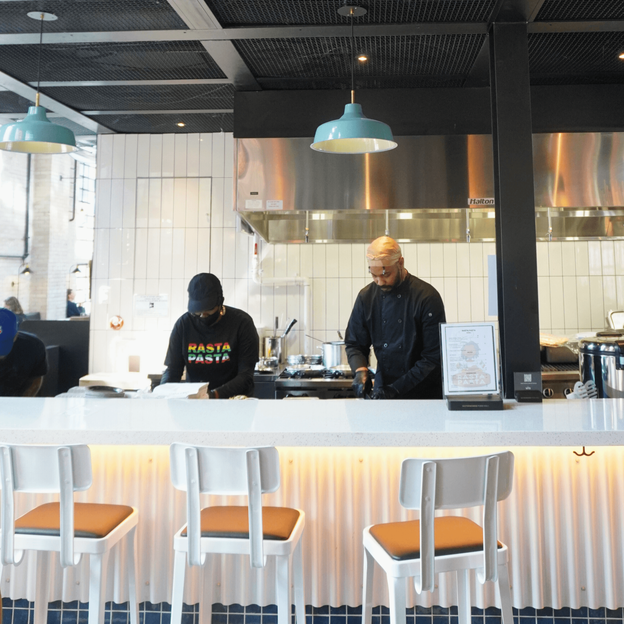 People working at Rasta Pasta