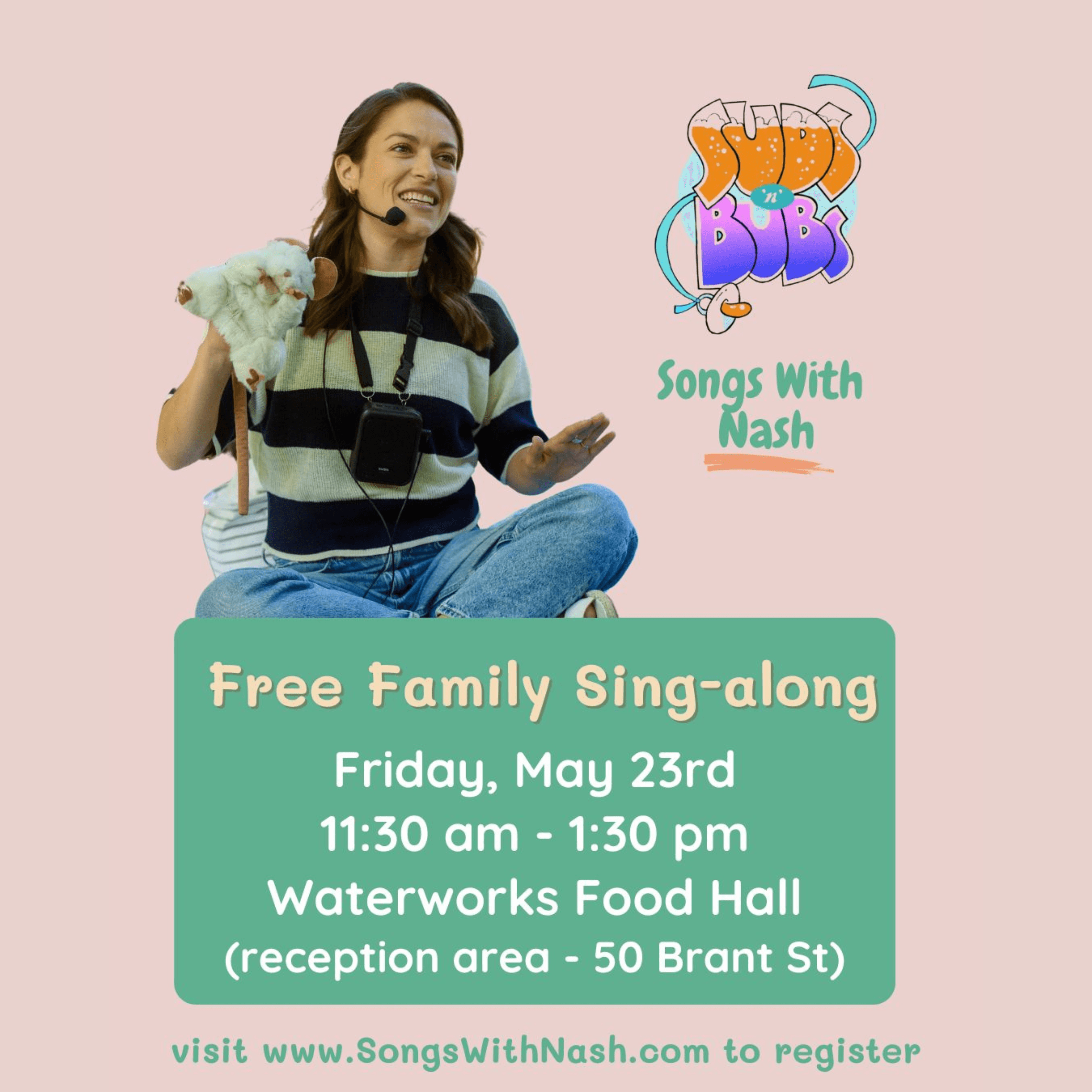 Songs With Nash x Suds: Event Poster